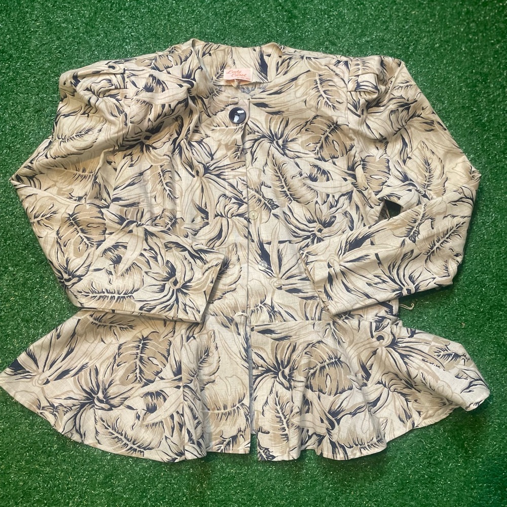 Floral Patterned Women's Blazer